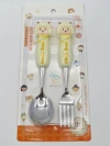 Cartoon children's stainless steel spoon and fork set Specification image